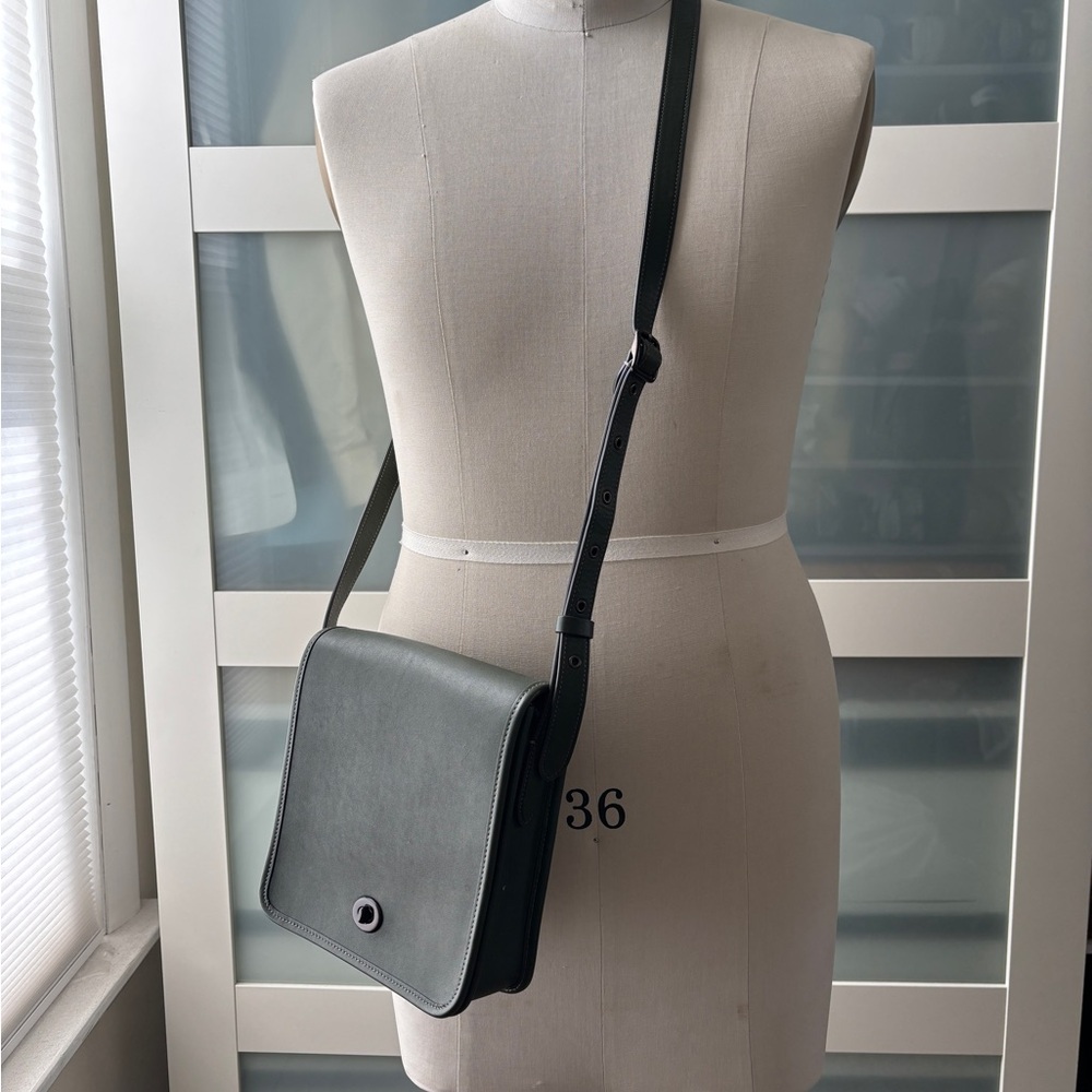 Coach Dark Green Leather Crossbody Bag - Picture 14 of 15
